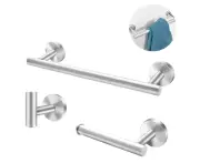 Towel rail|Three-piece brushed towel rail