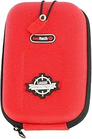 Navitech Red EVA Hard Case/Rangefinder Cover Compatible with BIJIA 1000m Multifunction Laser Archery Rangefinder