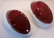 TAIL LIGHT ASSEMBLIES W/ SEAL RED LENS PAIR VOLKSWAGEN T1 BUG BEETLE 1962-1967 (for: Volkswagen)