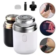 2 in 1 Mini Electric Shaver Portable Men Razor Nose Beard Clipper Trimmer USB