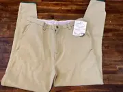 WOMENS DEVON AIRE COOL COTTON BREECHES RIDING PANTS SIZE 36L 425 KHAKI