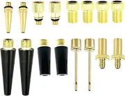 Presta Schrader Valve Adaptor Bike Pump Adapters Nozzle Air Compressor Set 1