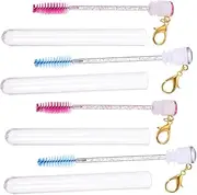 MERRYHAPY Lash Makeup Tools Keychain Set 4pcs Eyelash Brush for Women Easy to Use for Travel