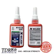 2x Thread Locker Threadlocker Threadlock BLUE Adhesive Glue Medium Strength