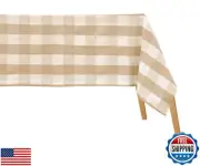 Table Cloth Rectangle Checked Tablecloth Thanksgiving Table Decor |100% Cotto