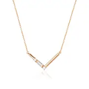 GEORGINI THE LAYERED EDIT TIGA NECKLACE ROSE GOLD