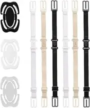 [H HOME-MART] Bra Strap Clips Non-slip Strap Holder 9pcs, Bra Extender 3 Hooks, Bra Clips and Bra Straps Holder - Conceal Straps - Cleavage Control