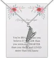 [WSNANG] Inspirational Harpist Konghou Gift Harp Player Necklace Orchestra Gift Music Band Gift Harp Teacher Student Gift
