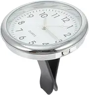 ULTECHNOVO 6 Sets Car Luminous Clock Mini Adhesive Clock Auto Mini Dashboard Clock Car Vent Clocks Watch Car Clocks for Dash Car Dash Clock Clip on Clock Car Night Light Clock White Glass