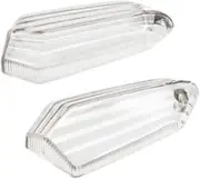 1 Pair Motorcycle Turn Signal Light Housings Practical High Performance Premium Replace Professional Light Covers Accessories, Transparent
