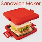 Microwave Sandwich Toaster Waffle Maker Grill Toastie Panini Press Griddle AU