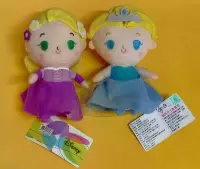 在飛比找Yahoo!奇摩拍賣優惠-7吋 冰雪奇緣 艾莎娃娃    長髮公主樂佩   玩偶 娃娃
