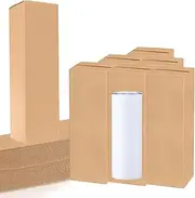 24 PCS Gift Boxes for Sublimation Tumbler 9.8 x 3.3 x 3.3 Inch Corrugated Cardboard Shipping Box for 12oz, 20oz, 30oz Heat Press Sublimation Blanks Skinny Cup for Shipping Gift Wrapping