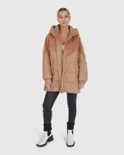 [Belle & Bloom] Say It Again Quilted Jacket - Camel