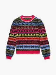 Space Invaders x Kate Spade New York Fair Isle Sweater