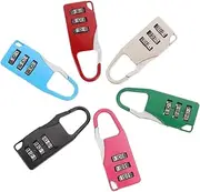 [yuksok] 6Pcs Combination Locks Travel Suitcase Locks with 3 Digit Codes 3 Digit Combination Padlocks for File Cabinets Outdoor Fences