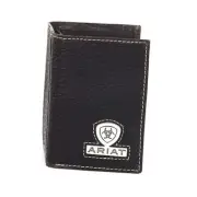Trifold Shield Logo Concho Brown Rowdy Wallet