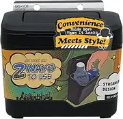 EXEA Car Trash can with Two Ways to Open, Door Pocket, Easy Disposal of Slightly Larger Trash, Designed in Japan GS-101
