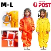 Children Anti-Bee Suit Full Hat Beekeeping Clothing Tools Kid Safety Outdoor AU