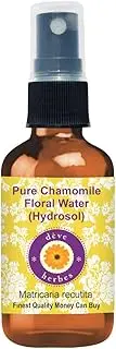 Deve Herbes Pure Chamomile Floral Water (Hydrosol) (Matricaria recutica) 100% Natural Therapeutic Grade 100ml (3.38 oz)