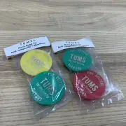 Vintage TUMS for the Tummy ADVERTISING Bottle Cap Soda Cap Rare Ad See Pics