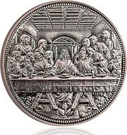 The Last Supper Christian Challenge Coin - Jesus Inspirational Religious Prayer Coins Christian Bible Verse Pocket Token Christian Coin Gifts with Clear Protective Case