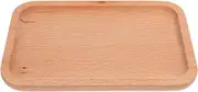 TOPPERFUN Wood Plate Rectangular Wooden Tray Decorative Wood Appetizer Cheese Plates Small Sandwich Dessert Trays Rectangle Serving Platter for Decor Food Dish Charcuterie Boards