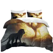 Cool Animal Art Remember Lion Soul Quilt Cover