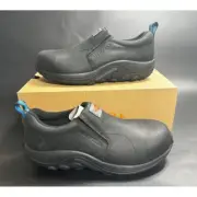 Merrell NIB Men's Work Jungle Moc Leather Composite Toe Shoe Black in Size 8