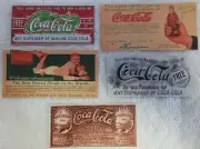 Coke-Cola set of 5 Coupon Card Limited Edition Reissue