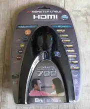 Monster Cable HDMI 8ft New In Box Advanced High Speed 700 With Ethernet 14.3Gbps