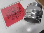 TRASH PUMP 4" Male Cam Lock x 4" Male Pipe Thread Aluminium Hose Fitting Adapter