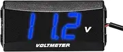 12V Digital Voltmeter – Waterproof LED Display Battery Voltage Meter for, Motorcycles & Boats | DC Voltage Gauge with Red Font for Easy Monitoring | Battery Monitor