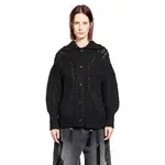 [SIMONE ROCHA] Sculpted Chunky Knit Cardigan Black