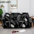 Elastic Leaves Pirnt Sofa Cover 1-4 Seater Couch Cover L-Shaped Corner Slipcover