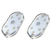2Pcs Car Interior Dome Light Finger Touch Sensor Reading Lamp USB Rechargeable (for: Subaru)