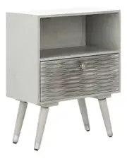 Safavieh Brandy 1 Drawer Textured Nightstand