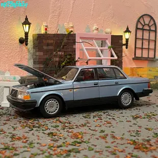 #爆品下殺#威利1:24沃爾沃 VOLVO 240 GL轎車合金汽車模型成品玩具