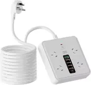 Power Board USB, 10-in-1 Power Strip with 1 USB-C Fast Charge 20W & 5 USB-A P...