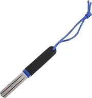 Abaodam Fish Hook Grinding File Garden Sharpening Stone with Handle Pruner Sharpener Double-Sided Whetstone Fishing Hook Sharpening Stone Aluminum Alloy Sharpening Tool Blue Diamond