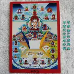 畫布印刷小扎卡 大日如來白塔 大日如來五輪塔 藏族小唐卡畫芯