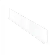 Clip Strip Shelf Dividers for Retail Stores - Clear Adhesive Mount 3" H x 17-9/16" L Corp., 20 mil Crystal Clear PVC, Retail Shelf Separator, Item SD-3018, Pack of 50
