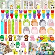 ywevyezc 230Pcs Stationery Party Favors,Back to School Stationery Sets, Mini Notebooks Pencils Rulers Stickers, First Day of School Birthday Party Favor Bags Filled,School Classroom Prizes