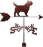 Wind vanes, Outdoor Garden Weathervane Horse Cowboy Cross Swan Ornament, Weather Vane, Wind Direction Indicator Bracket Professional Measuring with Metal Corrosion Resistant Easy to Assemble