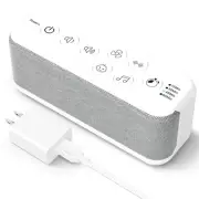White Noise Machine for Adults, USB Rechargeable Sound Machine with 42 Soothi...