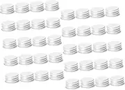 VICASKY 50Pcs Leak Airtight Aluminum Screw Caps for Canning Jars and Milk Bottles Durable Lids for Safe Liquid Storage and Travel