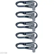5 pack 6 ft foot gray right to straight male female XLR microphone cables cords