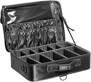 VEVOR Makeup Train Case Professional Makeup Storage Organizer Box Make Up Carrier for Women and Girls