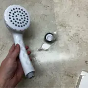 Generic white hand held shower head new