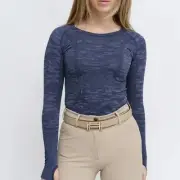 Kennedy Seamless Longsleeve Shirt - Navy Camo - Ladies